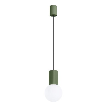 Hanglamp aan een koord HALO 1xG9/8W/230V diameter 12 cm groen
