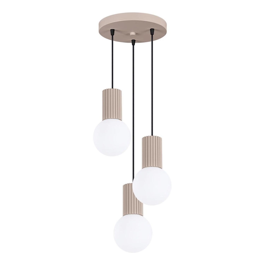 Hanglamp aan een koord HALO 3xG9/8W/230V diameter 25 cm beige