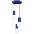 Hanglamp aan een koord HALO 3xG9/8W/230V diameter 25 cm blauw