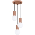 Hanglamp aan een koord HALO 3xG9/8W/230V diameter 25 cm bruin