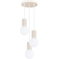 Hanglamp aan een koord HALO 3xG9/8W/230V diameter 25 cm crème
