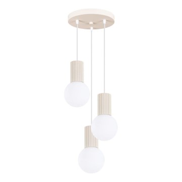 Hanglamp aan een koord HALO 3xG9/8W/230V diameter 25 cm crème
