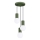 Hanglamp aan een koord HALO 3xG9/8W/230V diameter 25 cm groen