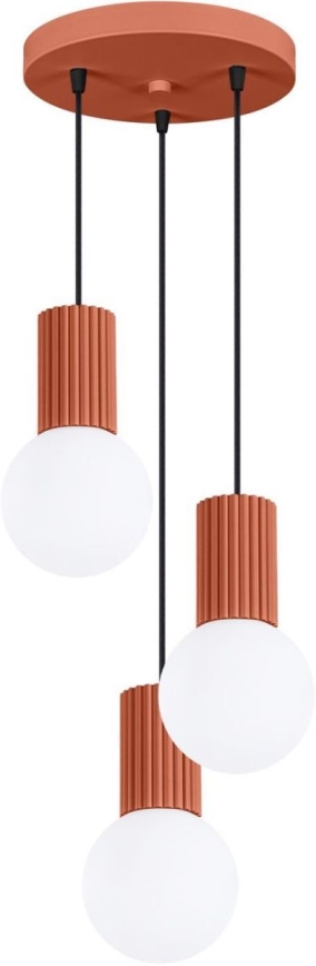 Hanglamp aan een koord HALO 3xG9/8W/230V diameter 25 cm oranje