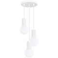 Hanglamp aan een koord HALO 3xG9/8W/230V diameter 25 cm wit
