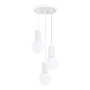 Hanglamp aan een koord HALO 3xG9/8W/230V diameter 25 cm wit