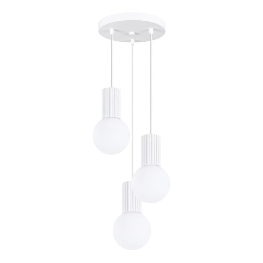 Hanglamp aan een koord HALO 3xG9/8W/230V diameter 25 cm wit