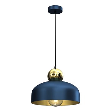 Hanglamp aan een koord HARALD 1xE27/60W/230V blauw