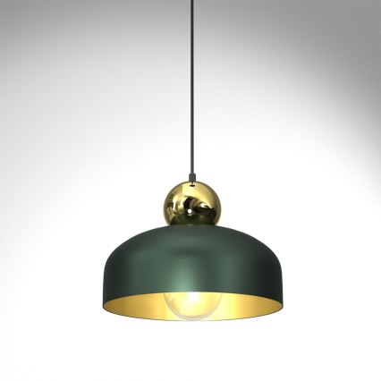 Hanglamp aan een koord HARALD 1xE27/60W/230V groen