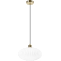 Hanglamp aan een koord HARMA 1xE27/15W/230V diameter 30 cm wit/goud
