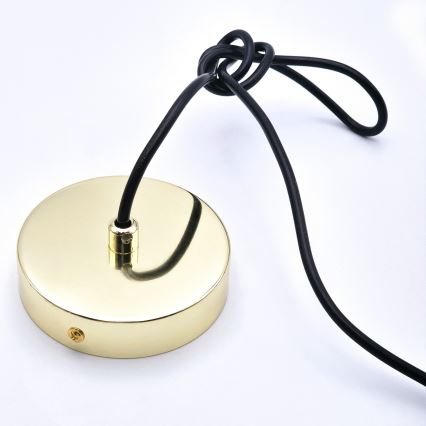 Hanglamp aan een koord HARMA 1xE27/15W/230V diameter 30 cm wit/goud