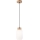 Hanglamp aan een koord HARMONY 1xE27/15W/230V diameter 14 cm wit/eiken