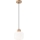Hanglamp aan een koord HARMONY 1xE27/15W/230V diameter 20 cm wit/eiken