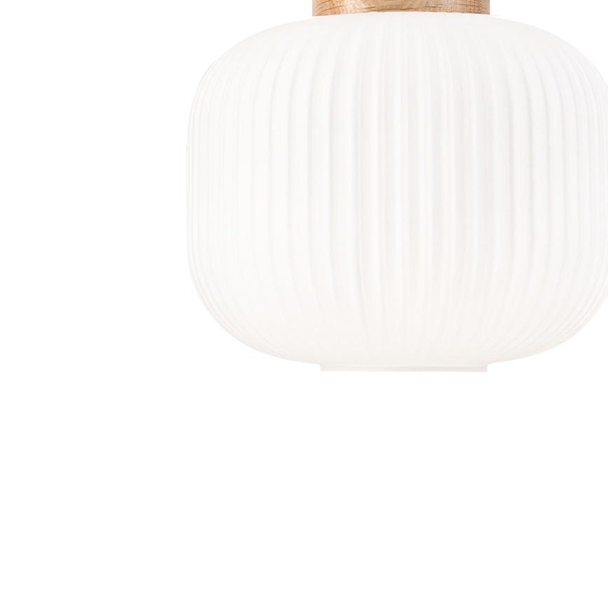Hanglamp aan een koord HARMONY 1xE27/15W/230V diameter 20 cm wit/eiken