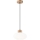 Hanglamp aan een koord HARMONY 1xE27/15W/230V diameter 25 cm wit/eiken