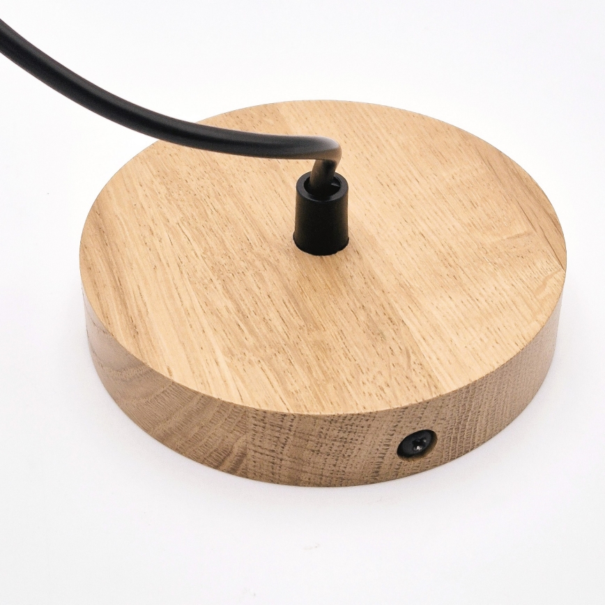 Hanglamp aan een koord HARMONY 1xE27/15W/230V diameter 25 cm wit/eiken