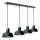 Hanglamp aan een koord HEBE 4xE27/60W/230V zwart