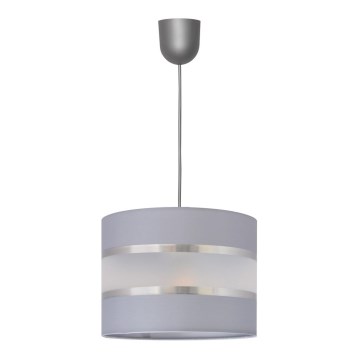 Hanglamp aan een koord HELEN 1xE27/15W/230V diameter 20 cm grijs/zilver