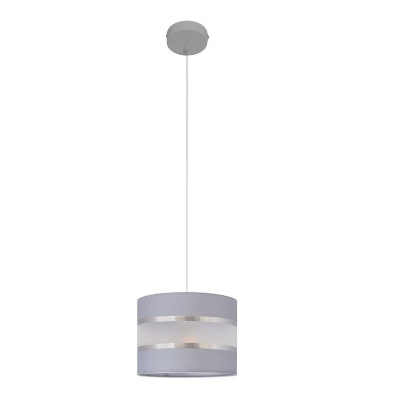 Hanglamp aan een koord HELEN 1xE27/15W/230V diameter 20 cm grijs/zilver