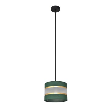 Hanglamp aan een koord HELEN 1xE27/15W/230V diameter 20 cm groen/goud