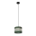 Hanglamp aan een koord HELEN 1xE27/15W/230V diameter 20 cm groen/goud