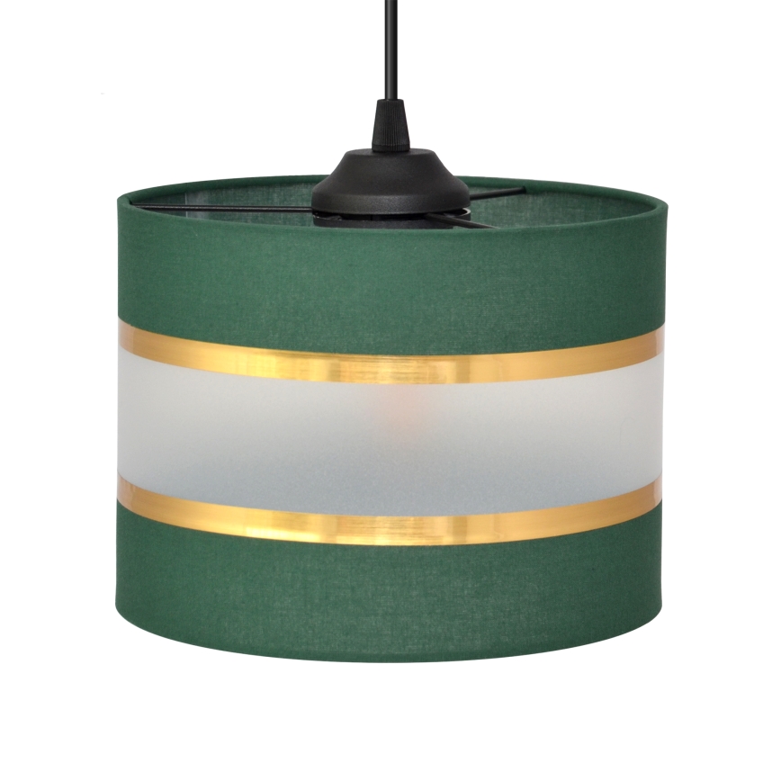 Hanglamp aan een koord HELEN 1xE27/15W/230V diameter 20 cm groen/goud