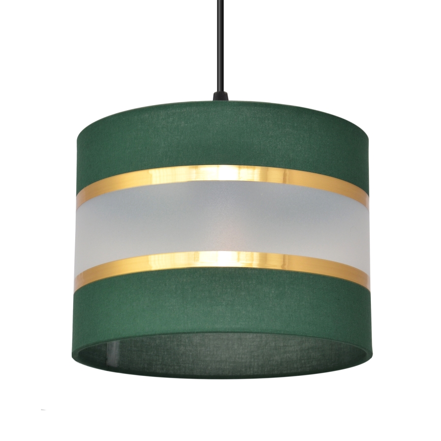 Hanglamp aan een koord HELEN 1xE27/15W/230V diameter 20 cm groen/goud