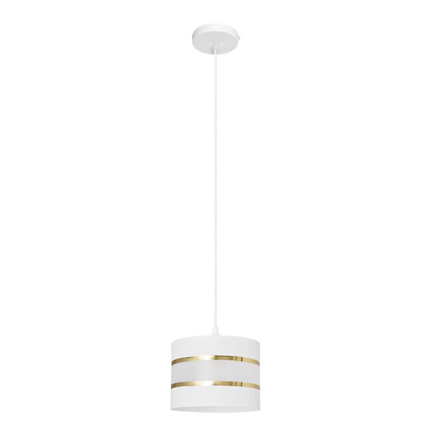 Hanglamp aan een koord HELEN 1xE27/15W/230V diameter 20 cm wit/gouden