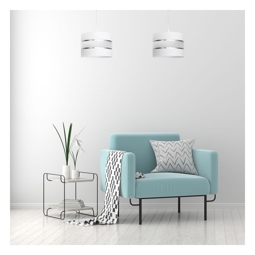 Hanglamp aan een koord HELEN 1xE27/15W/230V diameter 20 cm wit