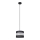 Hanglamp aan een koord HELEN 1xE27/15W/230V diameter 20 cm zwart/zilver