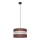 Hanglamp aan een koord HELEN 1xE27/15W/230V diameter 35 cm bruin/zwart/gouden