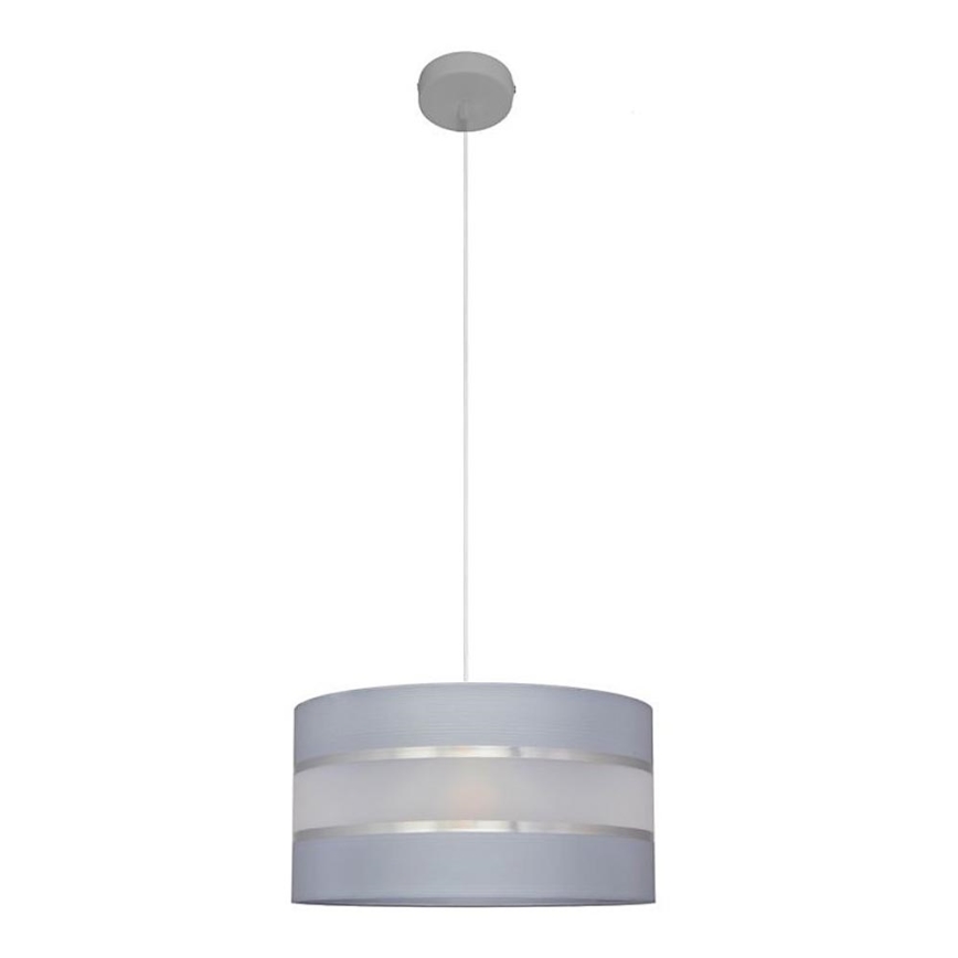 Hanglamp aan een koord HELEN 1xE27/15W/230V diameter 35 cm grijs/zilver