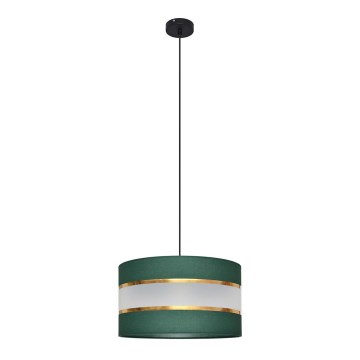 Hanglamp aan een koord HELEN 1xE27/15W/230V diameter 35 cm groen/goud