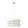 Hanglamp aan een koord HELEN 1xE27/15W/230V diameter 40 cm crème/gouden