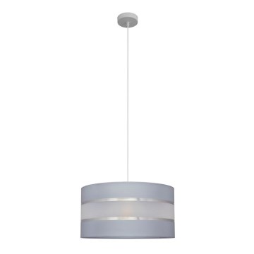 Hanglamp aan een koord HELEN 1xE27/15W/230V diameter 40 cm grijs/zilver