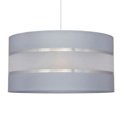 Hanglamp aan een koord HELEN 1xE27/15W/230V diameter 40 cm grijs/zilver