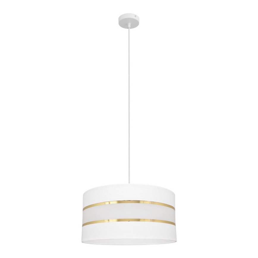 Hanglamp aan een koord HELEN 1xE27/15W/230V diameter 40 cm wit/gouden