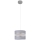 Hanglamp aan een koord HELEN 1xE27/60W/230V diameter 20 cm grijs/zilver