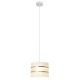 Hanglamp aan een koord HELEN 1xE27/60W/230V diameter 20 cm wit/gouden