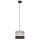 Hanglamp aan een koord HELEN 1xE27/60W/230V diameter 20 cm zwart/grijs/gouden