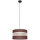 Hanglamp aan een koord HELEN 1xE27/60W/230V diameter 35 cm bruin/zwart/gouden