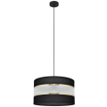 Hanglamp aan een koord HELEN 1xE27/60W/230V diameter 35 cm zwart/gouden