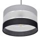 Hanglamp aan een koord HELEN 1xE27/60W/230V diameter 35 cm zwart/grijs/zilver