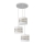 Hanglamp aan een koord HELEN 3xE27/15W/230V wit/gouden