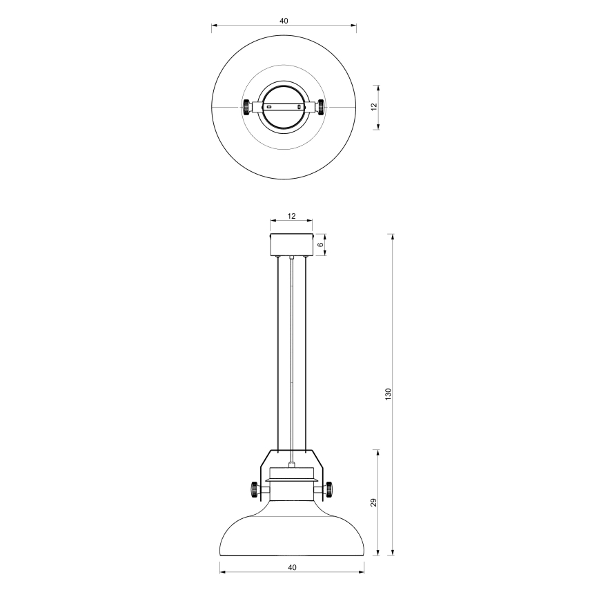 Hanglamp aan een koord HELSING 1xE27/60W/230V gouden