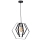 Hanglamp aan een koord HEXAGON 1xE27/60W/230V zwart/chroom