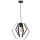 Hanglamp aan een koord HEXAGON 1xE27/60W/230V zwart