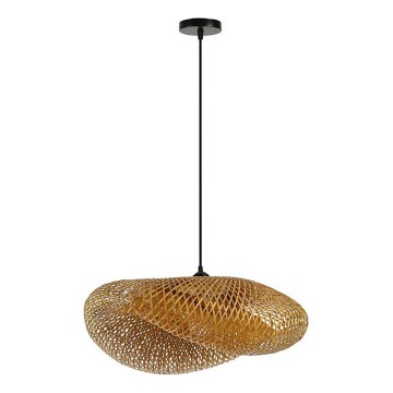Hanglamp aan een koord HILO 1xE27/40W/230V diameter 60 cm bamboe