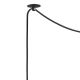 Hanglamp aan een koord INA 1xE27/42W/230V zwart