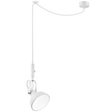 Hanglamp aan een koord IRMA 1xE14/28W/230V wit